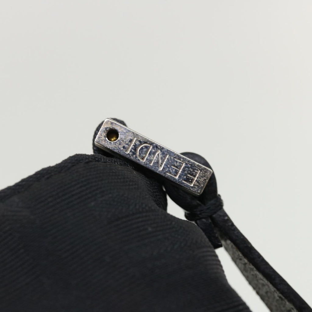 FENDI Zucca Canvas Shoulder Bag Black rd3223