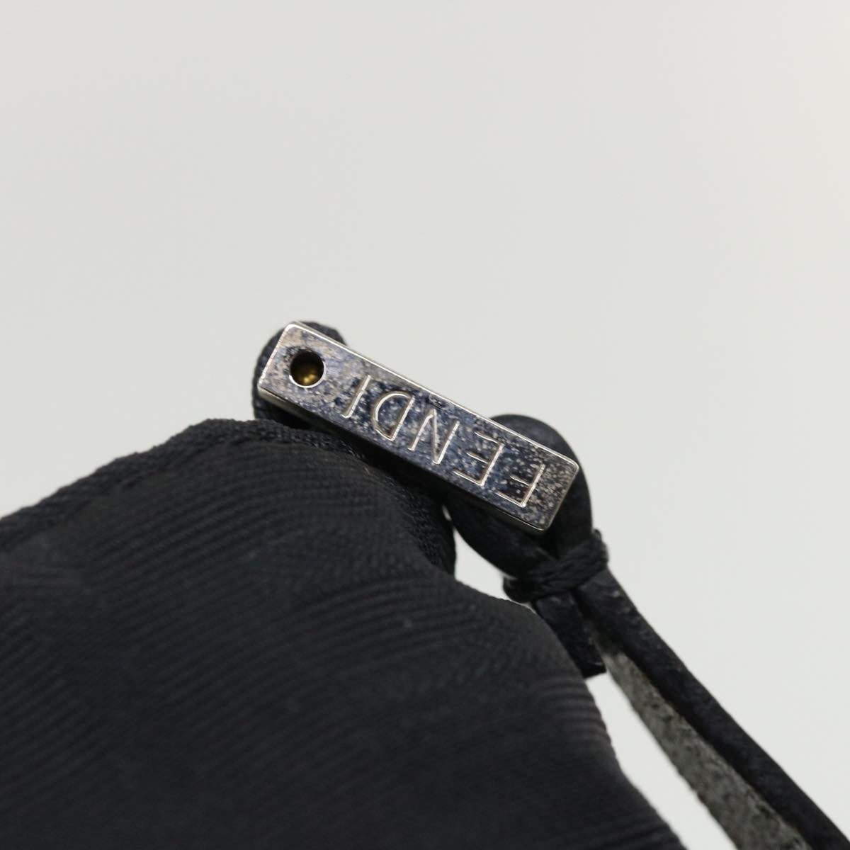 FENDI Zucca Canvas Shoulder Bag Black rd3223