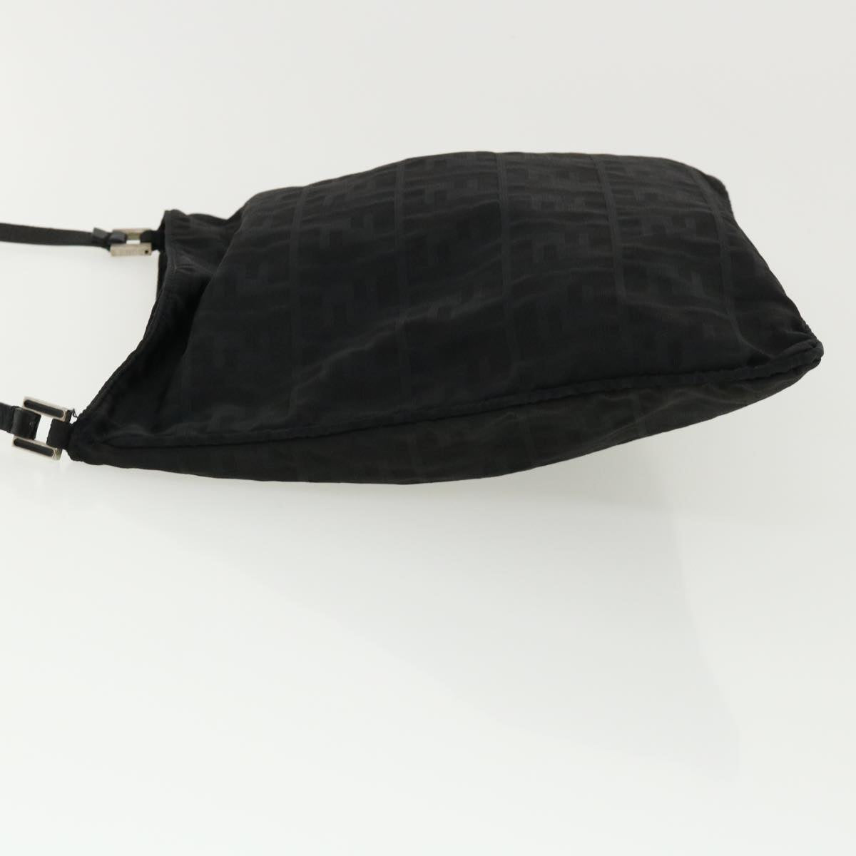 FENDI Zucca Canvas Shoulder Bag Black rd3223