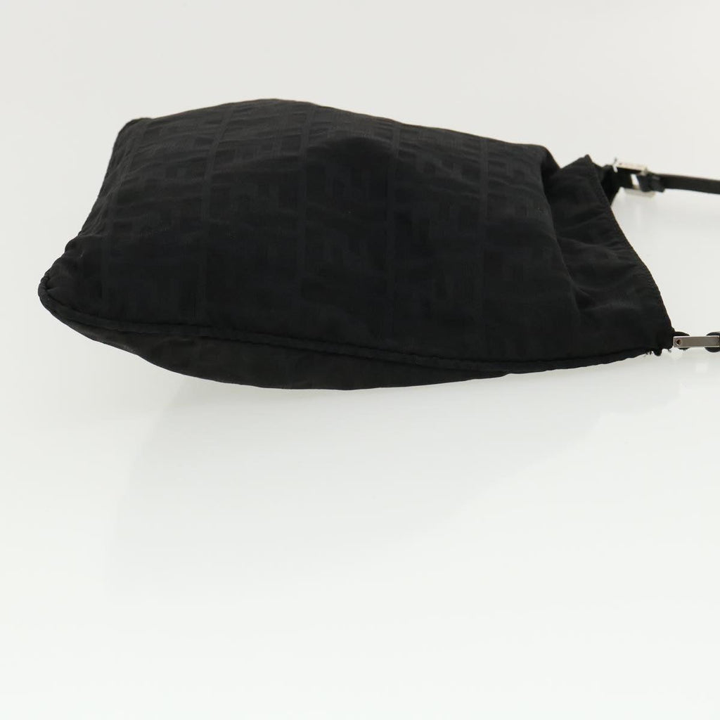 FENDI Zucca Canvas Shoulder Bag Black rd3223