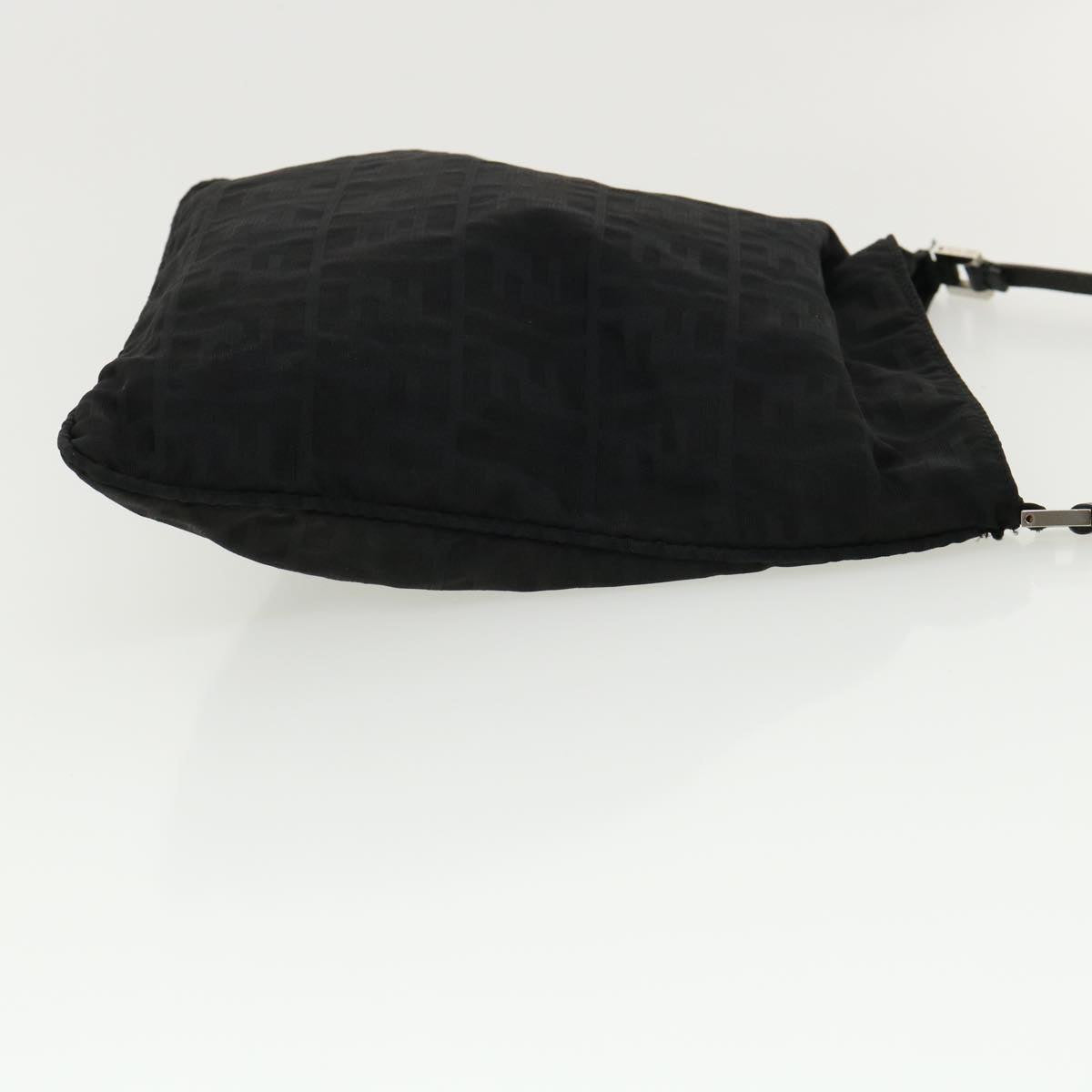 FENDI Zucca Canvas Shoulder Bag Black rd3223