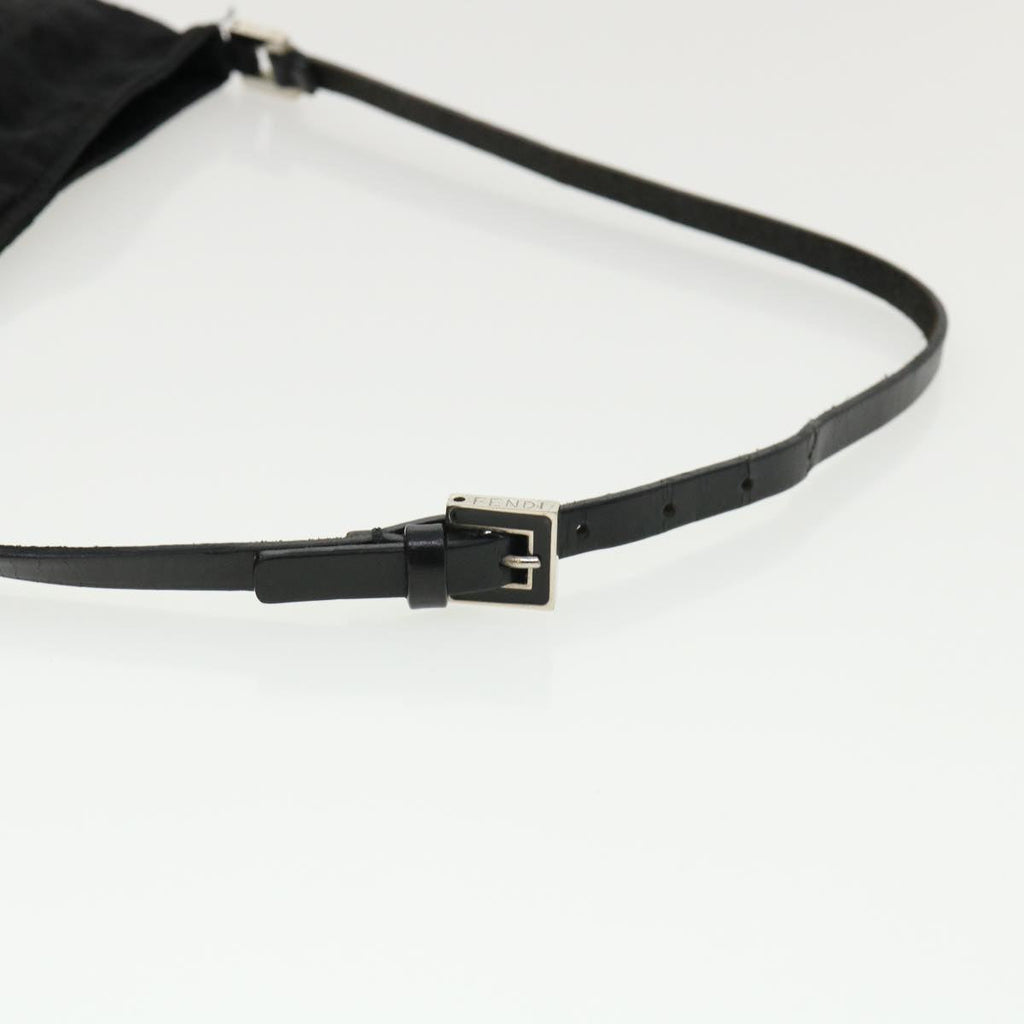 FENDI Zucca Canvas Shoulder Bag Black rd3223