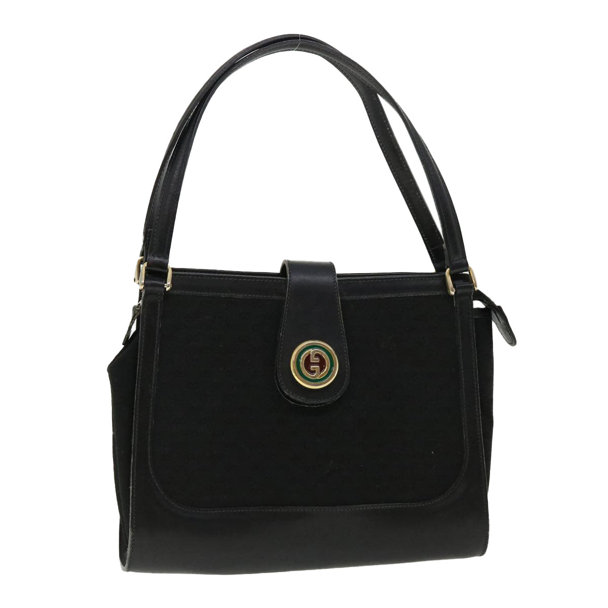 GUCCI Micro GG Canvas Shoulder Bag Black rd3454
