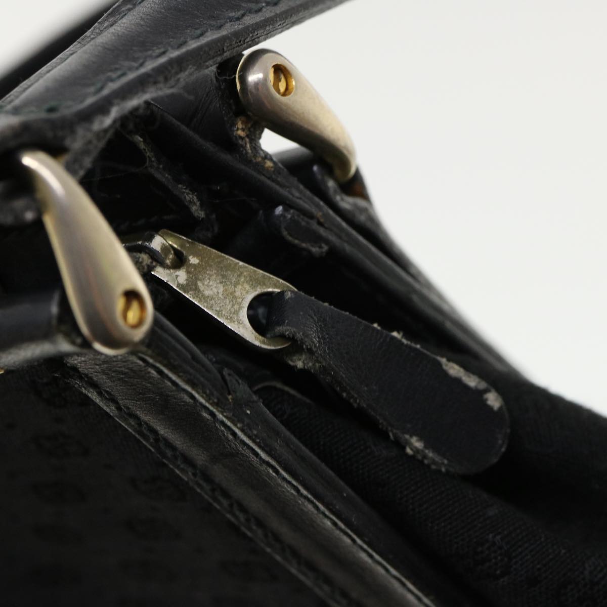 GUCCI Micro GG Canvas Shoulder Bag Black rd3454