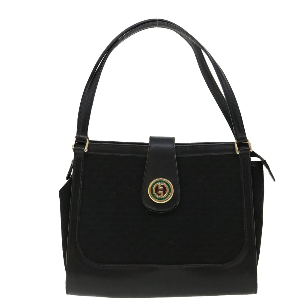 GUCCI Micro GG Canvas Shoulder Bag Black rd3454