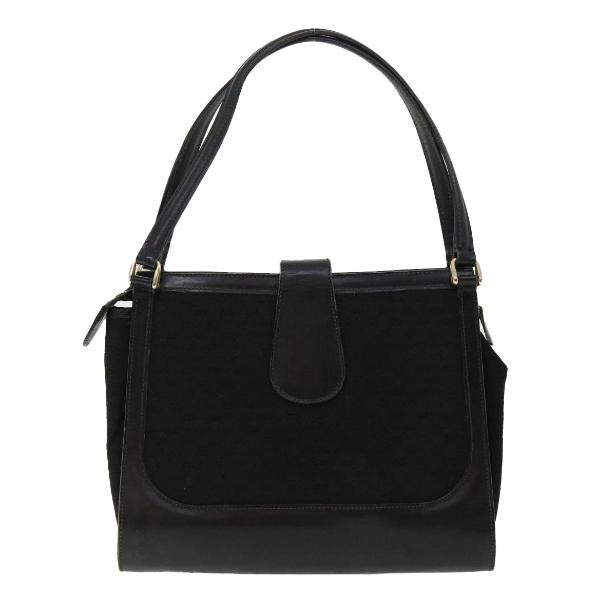 GUCCI Micro GG Canvas Shoulder Bag Black rd3454