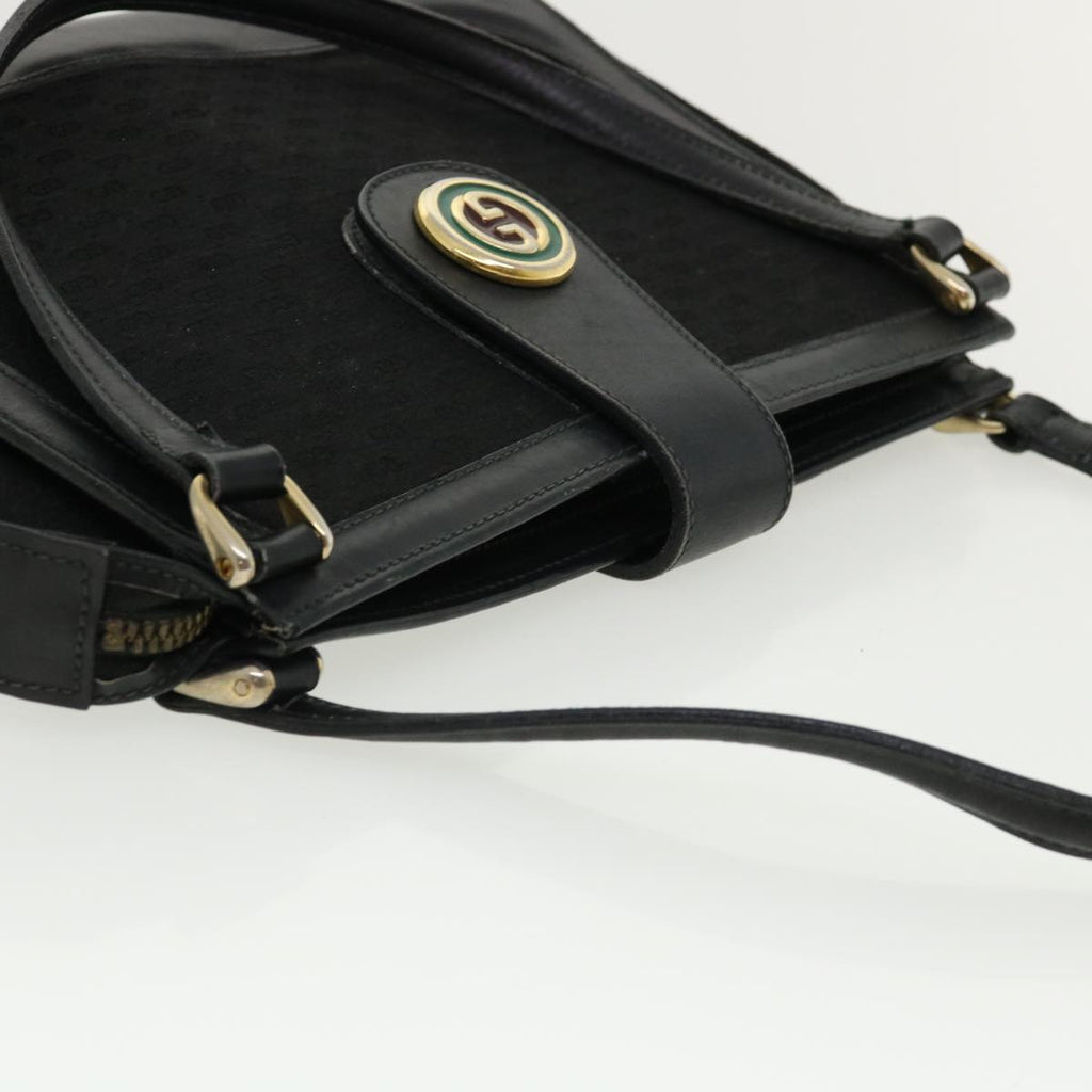 GUCCI Micro GG Canvas Shoulder Bag Black rd3454