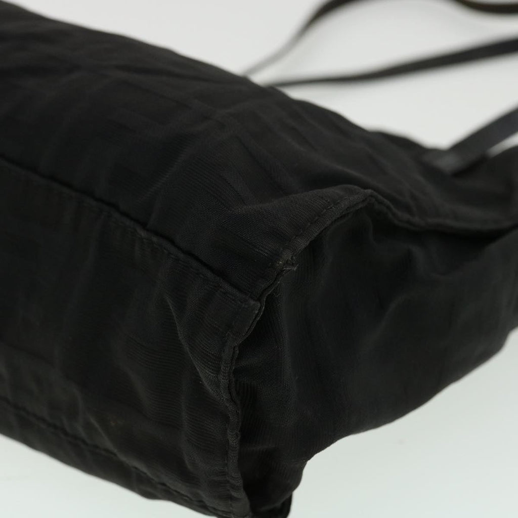 FENDI Zucca Canvas Tote Bag Nylon Black rd3648