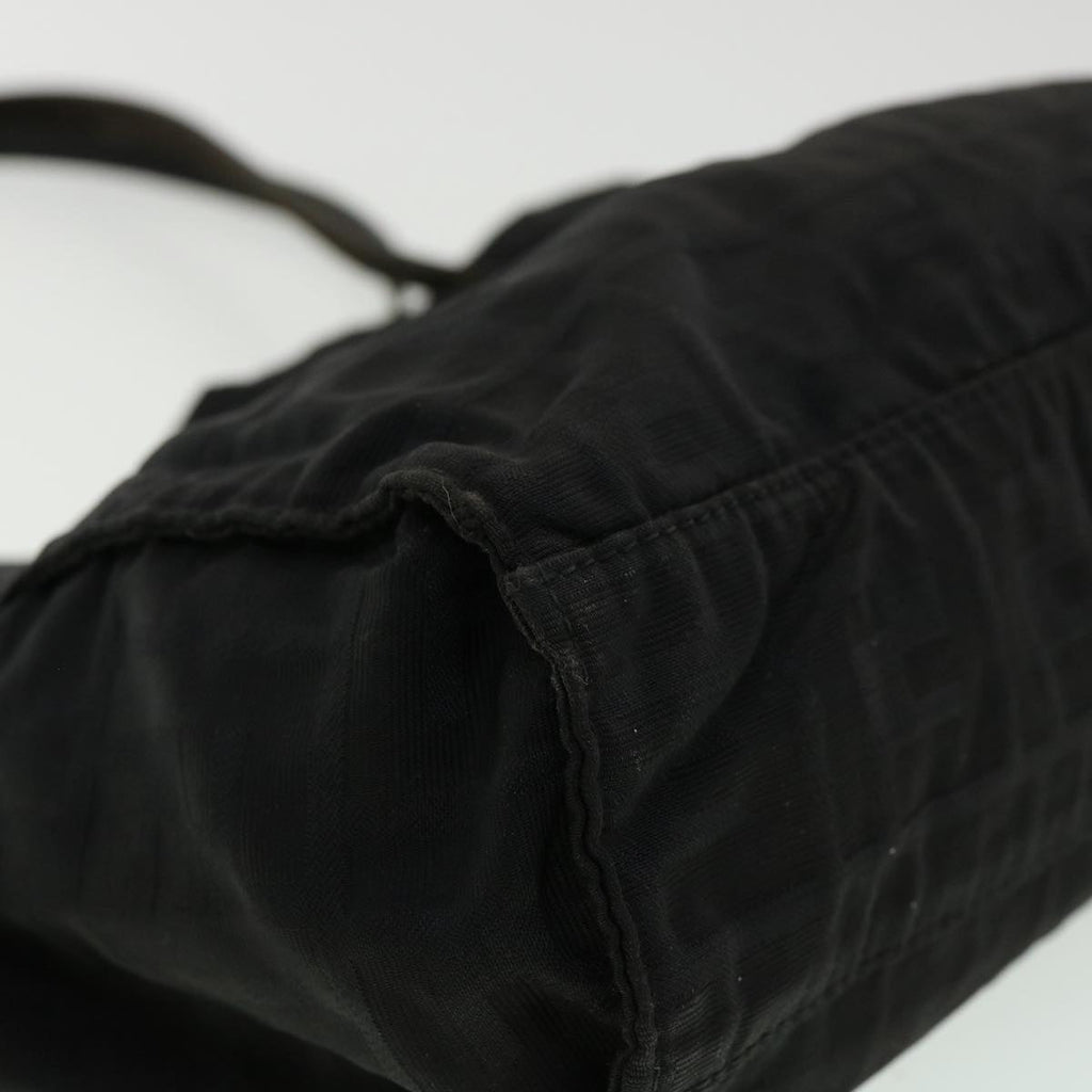 FENDI Zucca Canvas Tote Bag Nylon Black rd3648