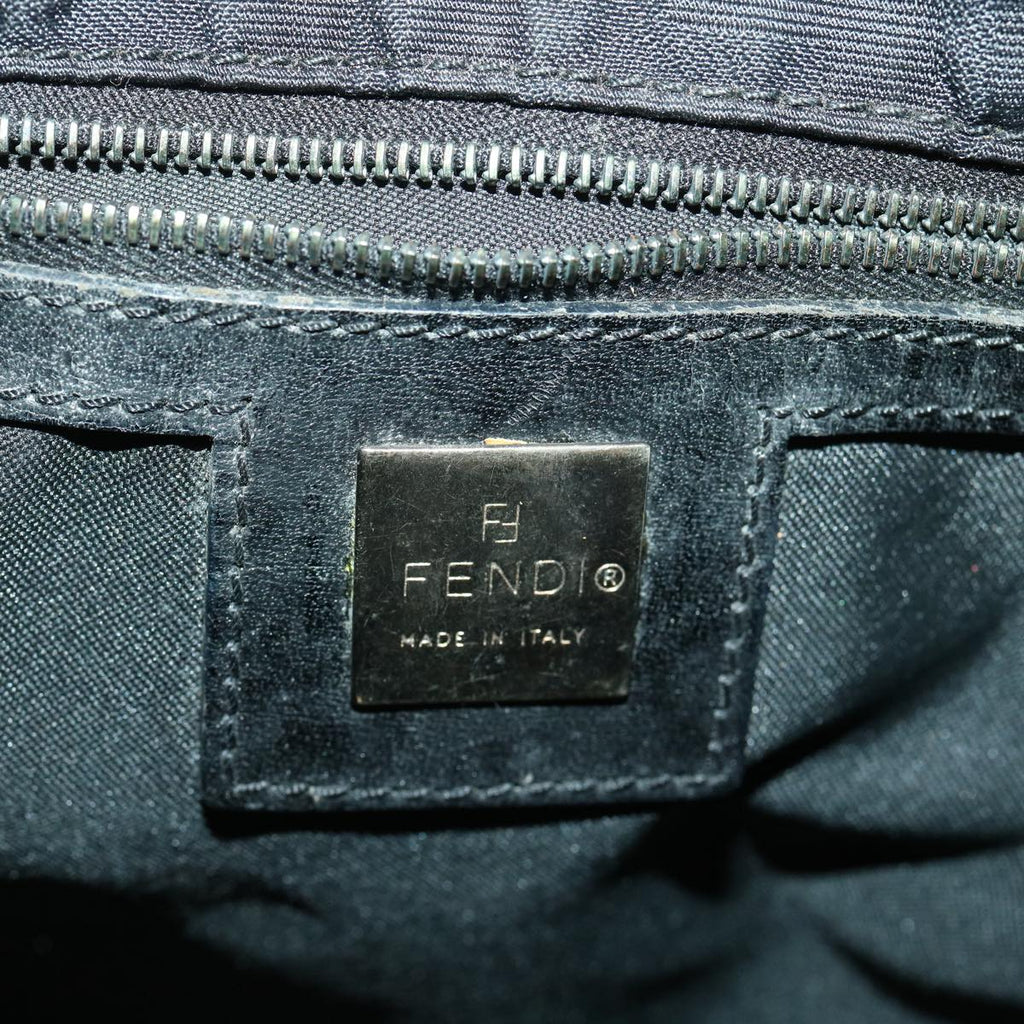 FENDI Zucca Canvas Tote Bag Nylon Black rd3648