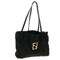 FENDI Zucca Canvas Tote Bag Nylon Black rd3648