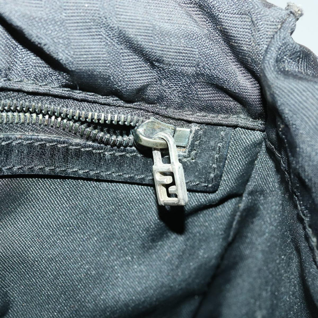 FENDI Zucca Canvas Tote Bag Nylon Black rd3648