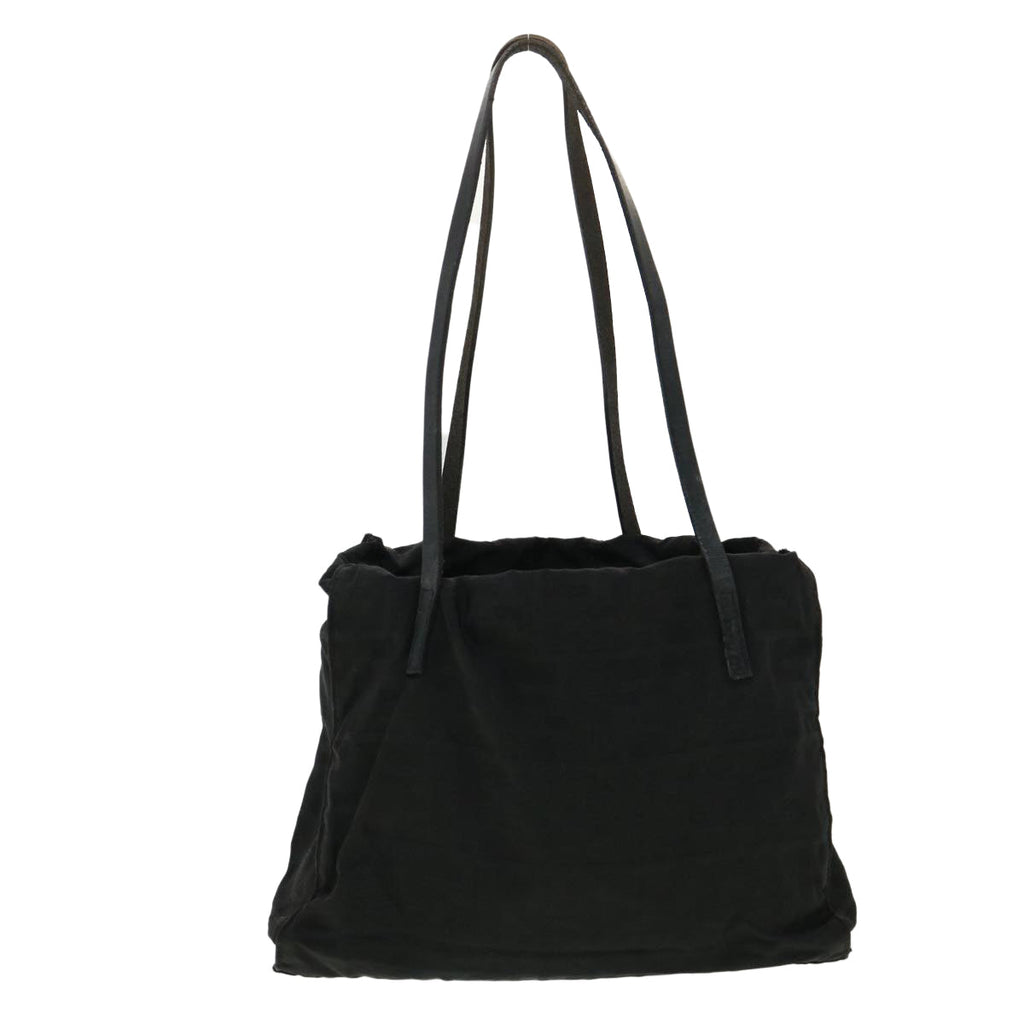 FENDI Zucca Canvas Tote Bag Nylon Black rd3648
