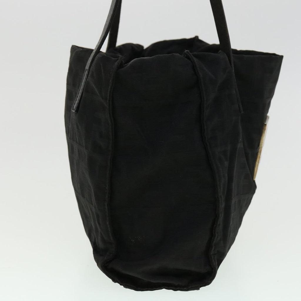 FENDI Zucca Canvas Tote Bag Nylon Black rd3648