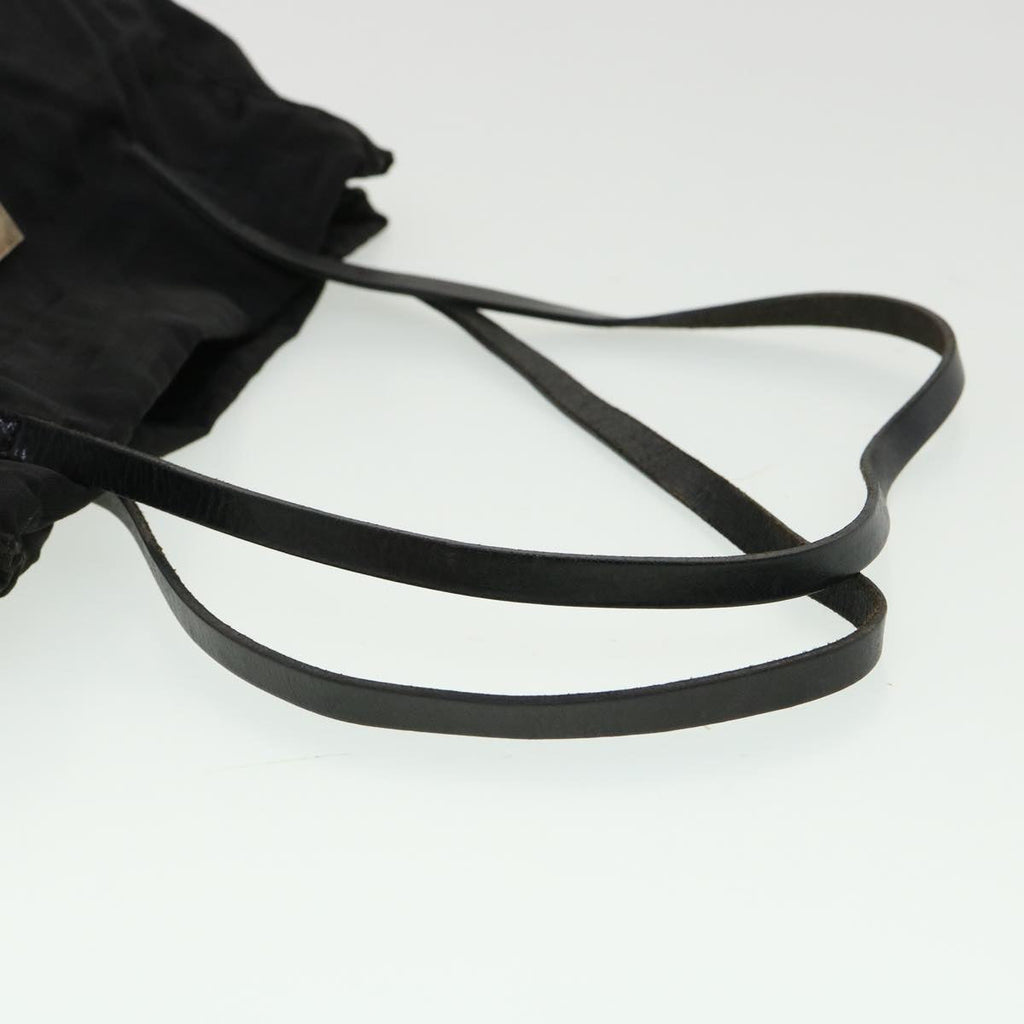 FENDI Zucca Canvas Tote Bag Nylon Black rd3648