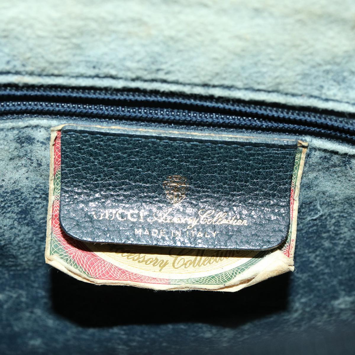 GUCCI GG Canvas Sherry Line Boston Bag PVC Leather Gray Red Navy rd3671