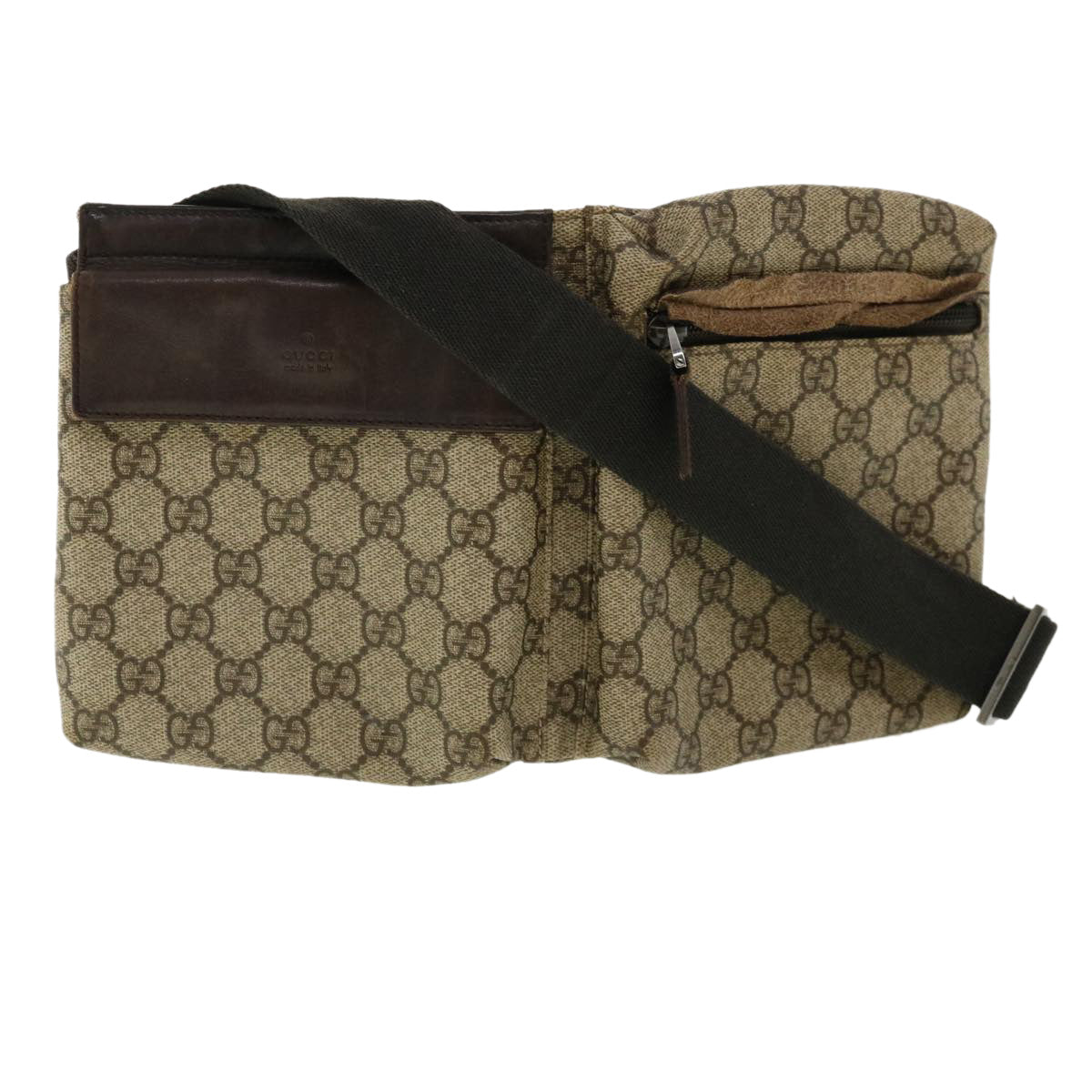 GUCCI GG Canvas Waist Bag Beige rd3809