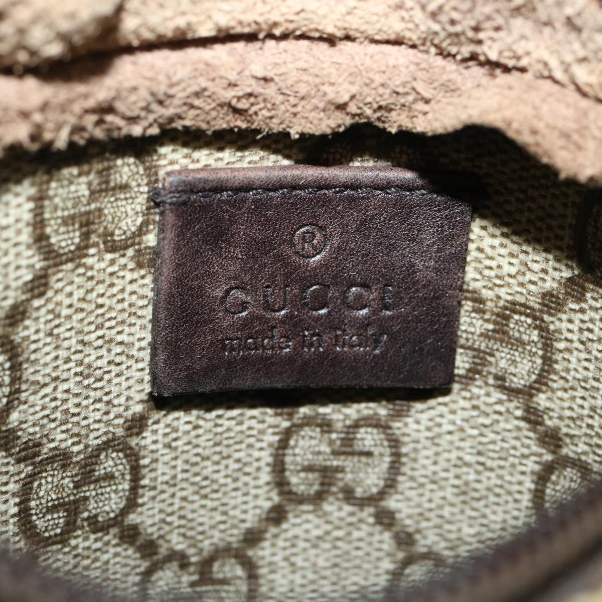 GUCCI GG Canvas Waist Bag Beige rd3809
