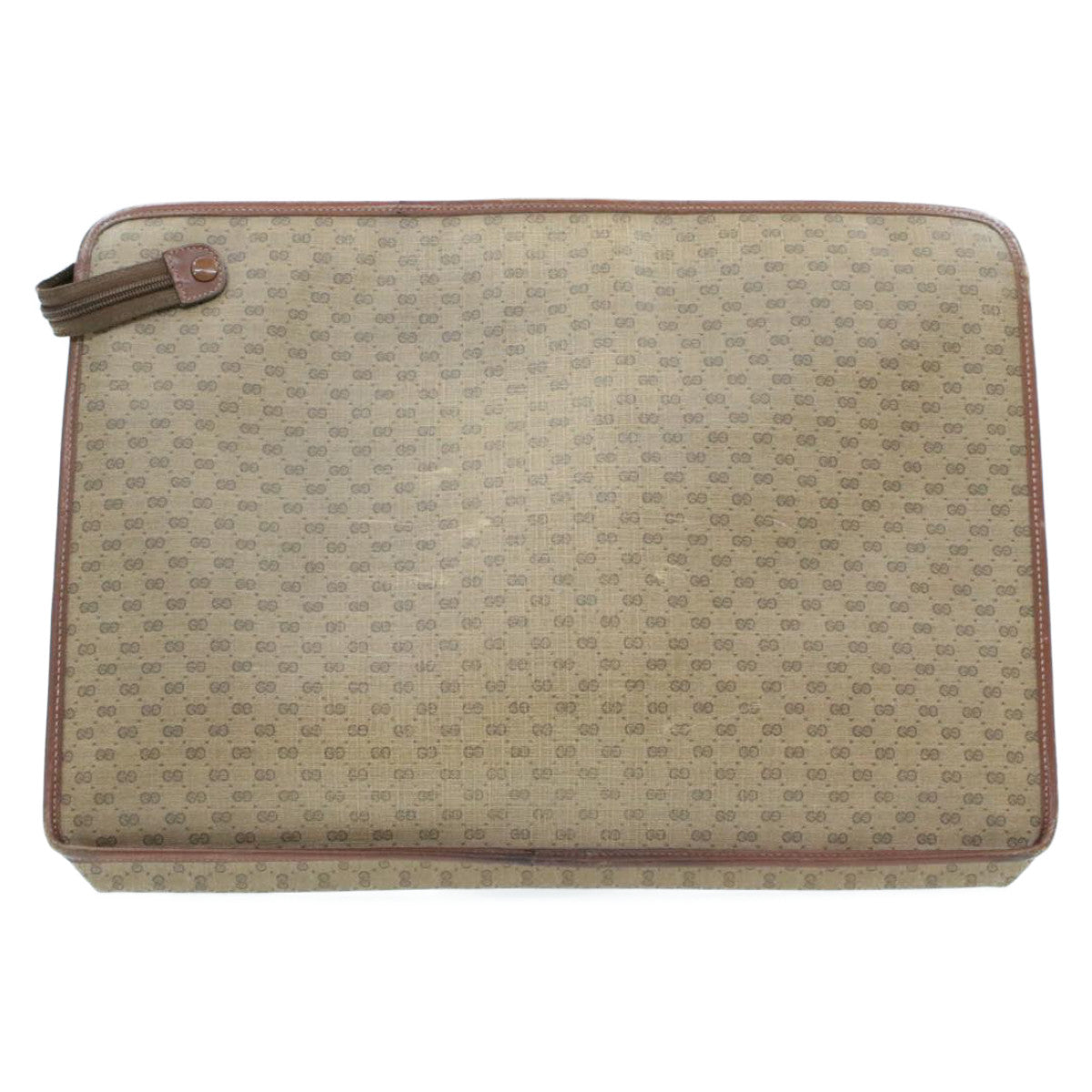 GUCCI Web Sherry Line Micro GG Canvas Clutch Bag Beige Red Green rd390