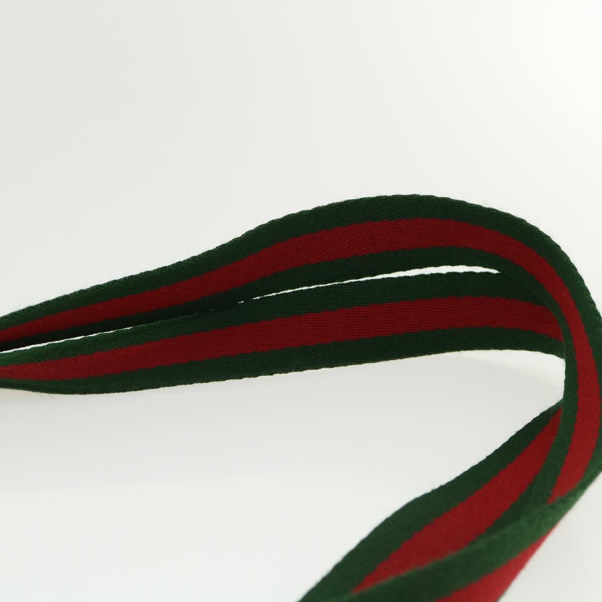 GUCCI Web Sherry Line GG Canvas Tote Bag PVC Leather Beige Green Red rd3959