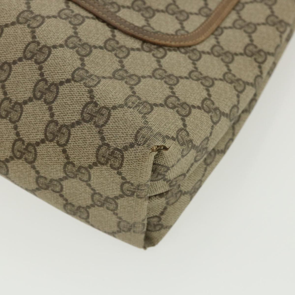 GUCCI Web Sherry Line GG Canvas Tote Bag PVC Leather Beige Green Red rd3959