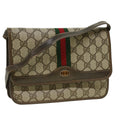 GUCCI GG Canvas Shoulder Bag Beige rd3962