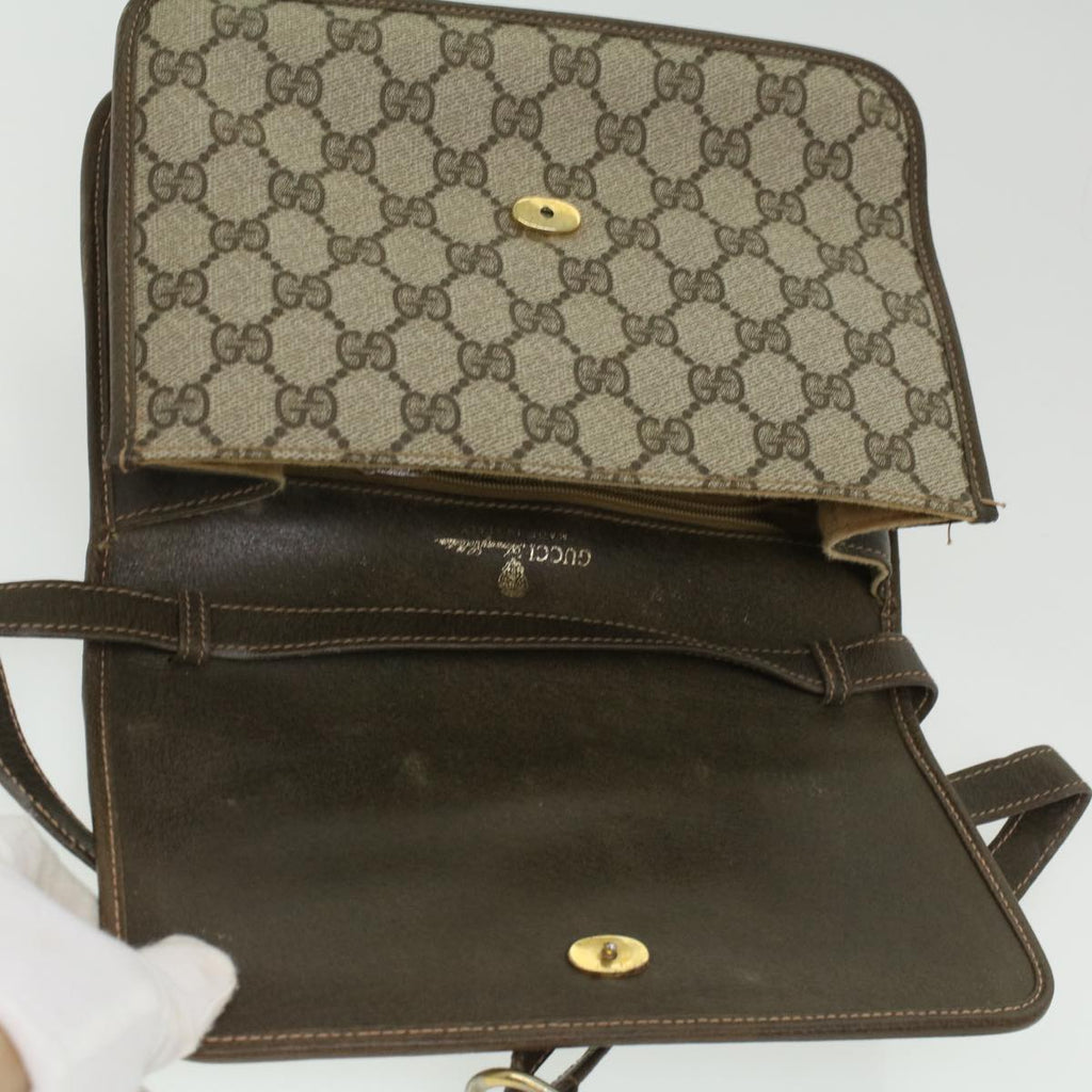 GUCCI GG Canvas Shoulder Bag Beige rd3962