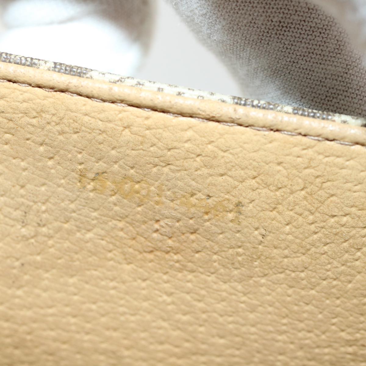 GUCCI Web Sherry Line GG Canvas Shoulder Bag PVC Leather Beige Green rd3964