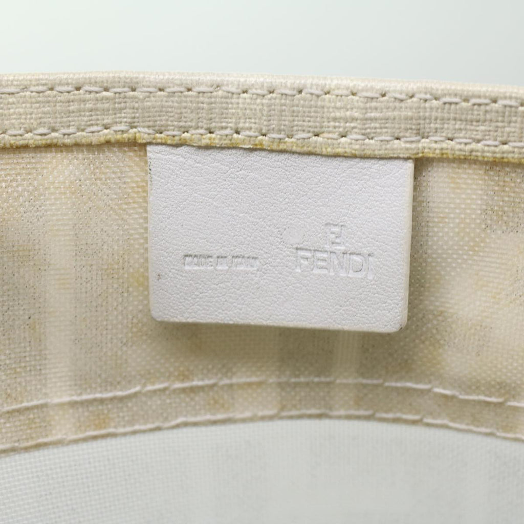 FENDI Zucca Canvas Tote Bag White rd4162