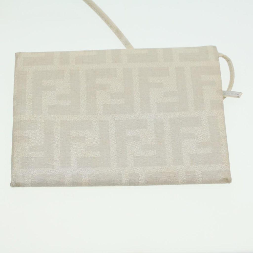 FENDI Zucca Canvas Tote Bag White rd4162