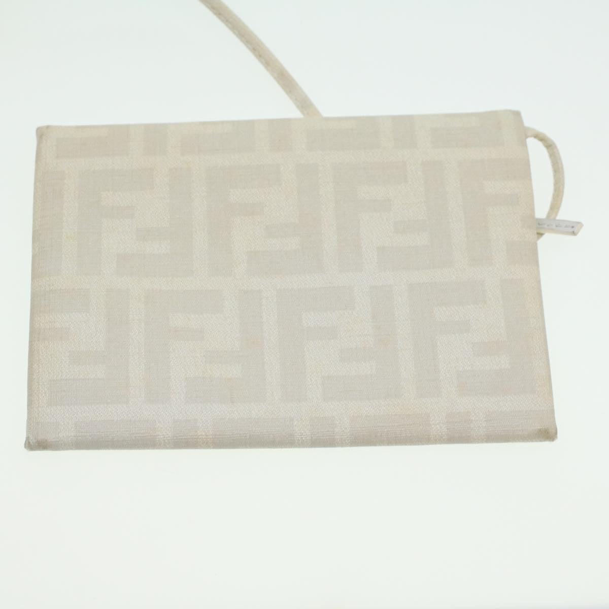 FENDI Zucca Canvas Tote Bag White rd4162