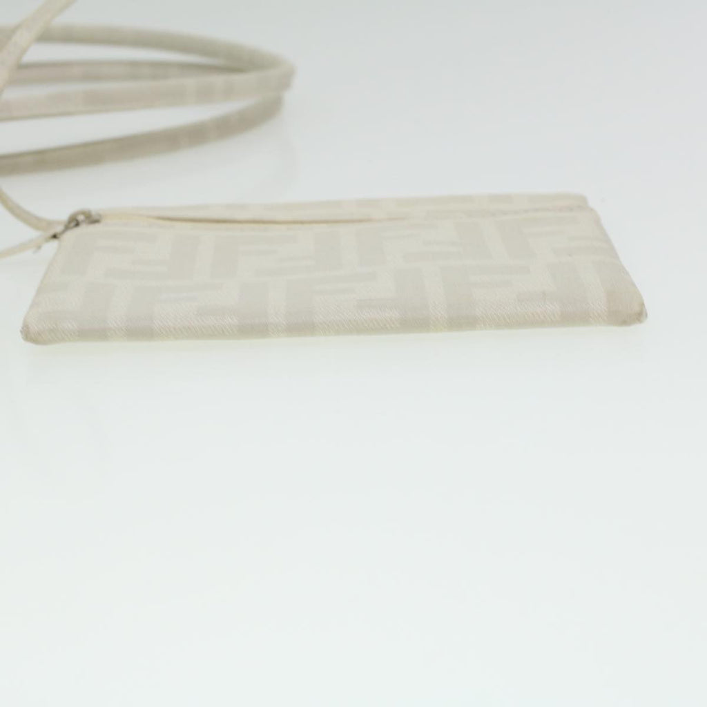 FENDI Zucca Canvas Tote Bag White rd4162