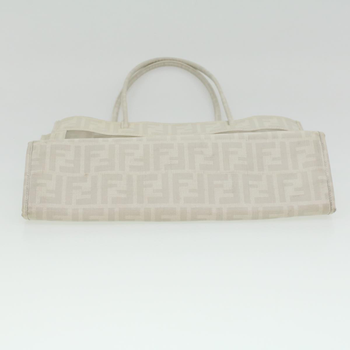 FENDI Zucca Canvas Tote Bag White rd4162