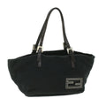 FENDI Hand Bag Wool Black rd4314