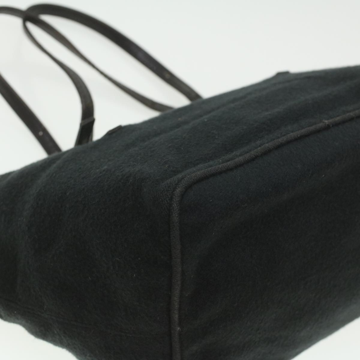 FENDI Hand Bag Wool Black rd4314