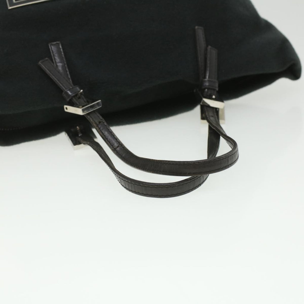 FENDI Hand Bag Wool Black rd4314