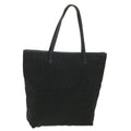FENDI Zucchino Canvas Shoulder Bag Black rd4347