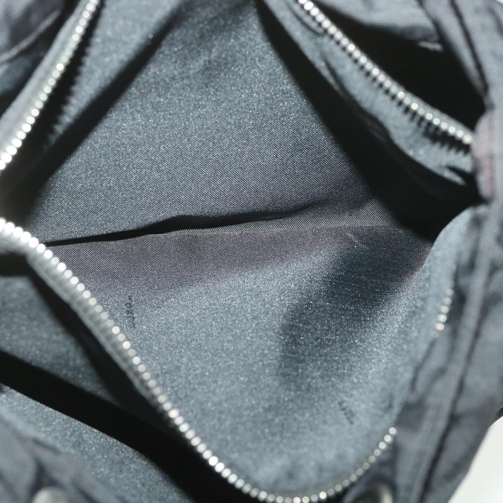 FENDI Zucca Canvas Shoulder Bag Nylon Black rd4348