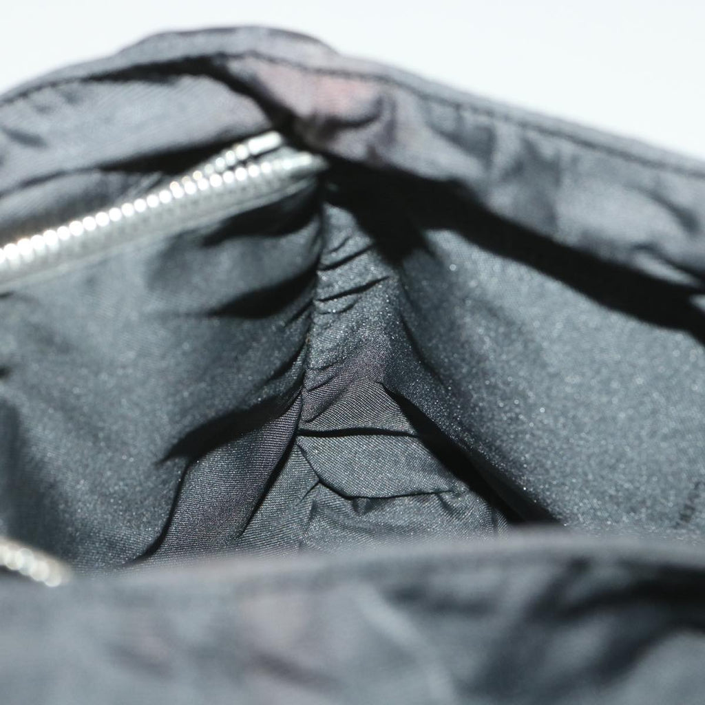 FENDI Zucca Canvas Shoulder Bag Nylon Black rd4348