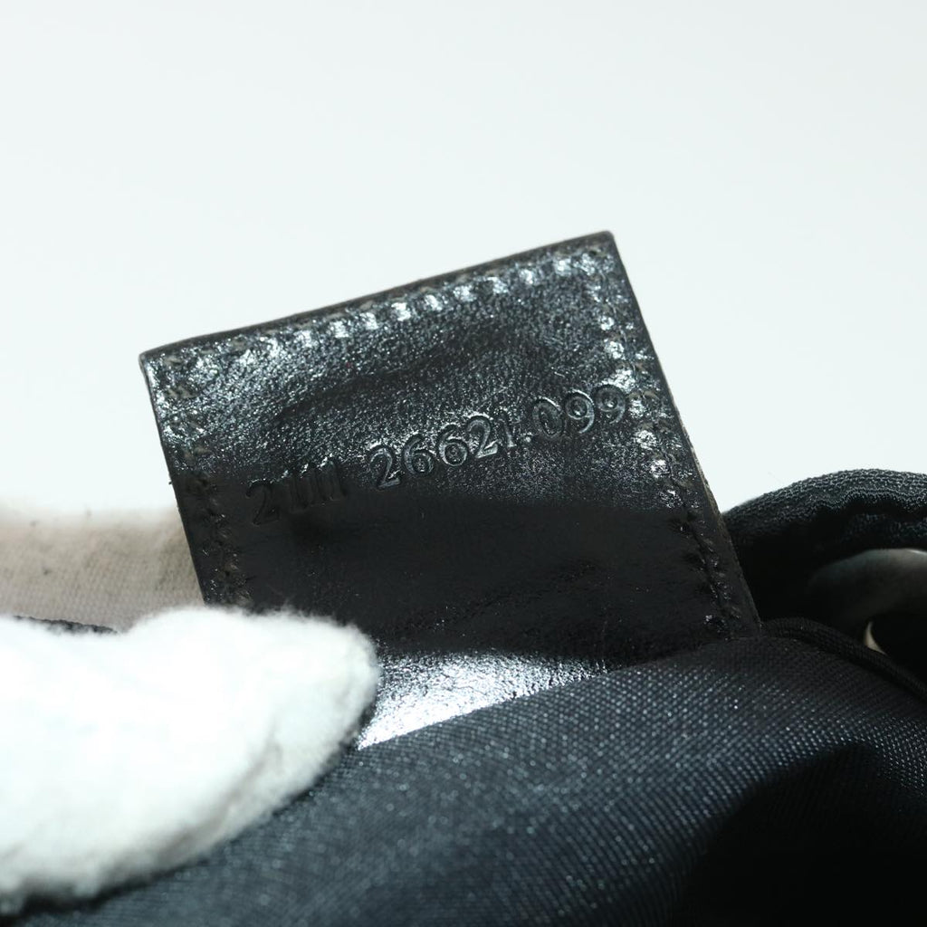 FENDI Zucca Canvas Shoulder Bag Nylon Black rd4348