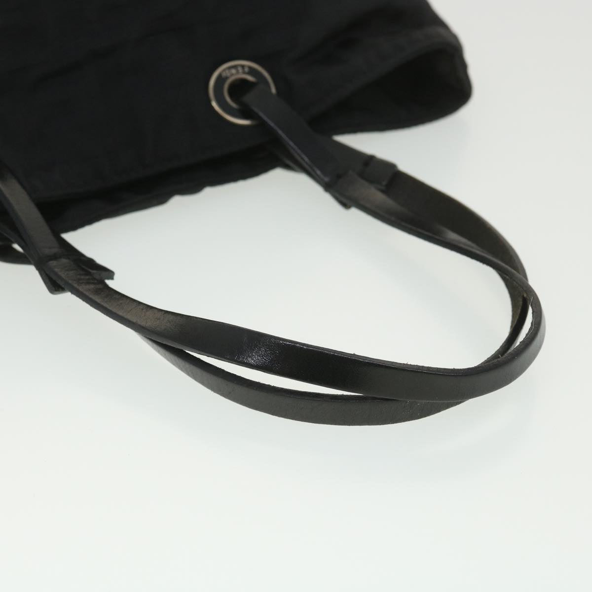 FENDI Zucca Canvas Shoulder Bag Nylon Black rd4348