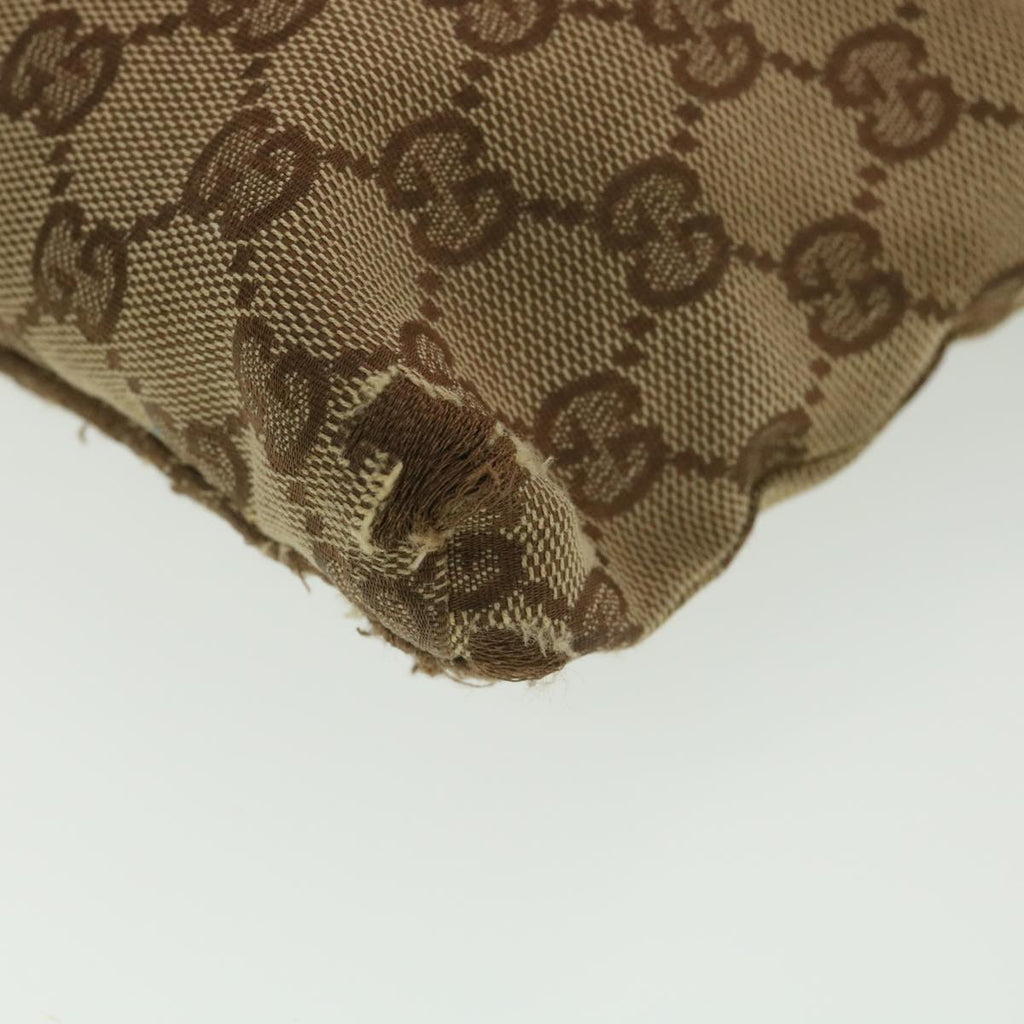 GUCCI Sherry Line GG Canvas Waist Bag Beige Turquoise Blue 28566 rd4355