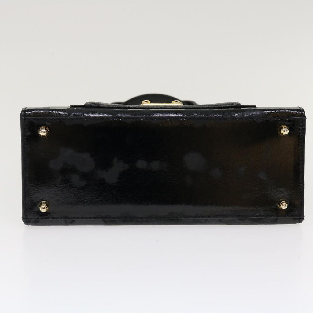 FENDI Hand Bag Leather 2way Black rd4371