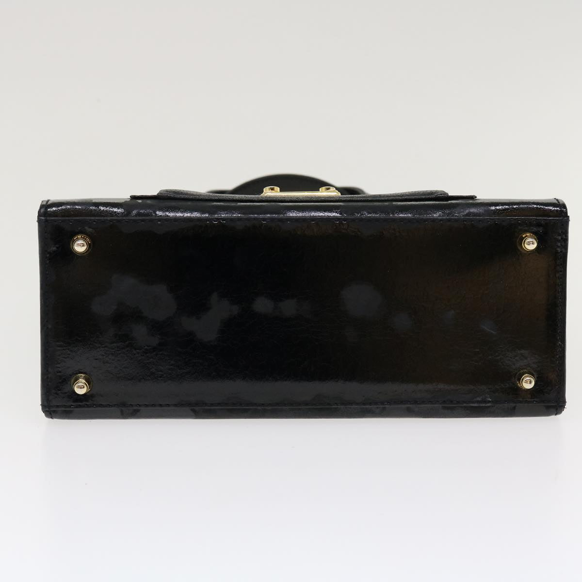 FENDI Hand Bag Leather 2way Black rd4371