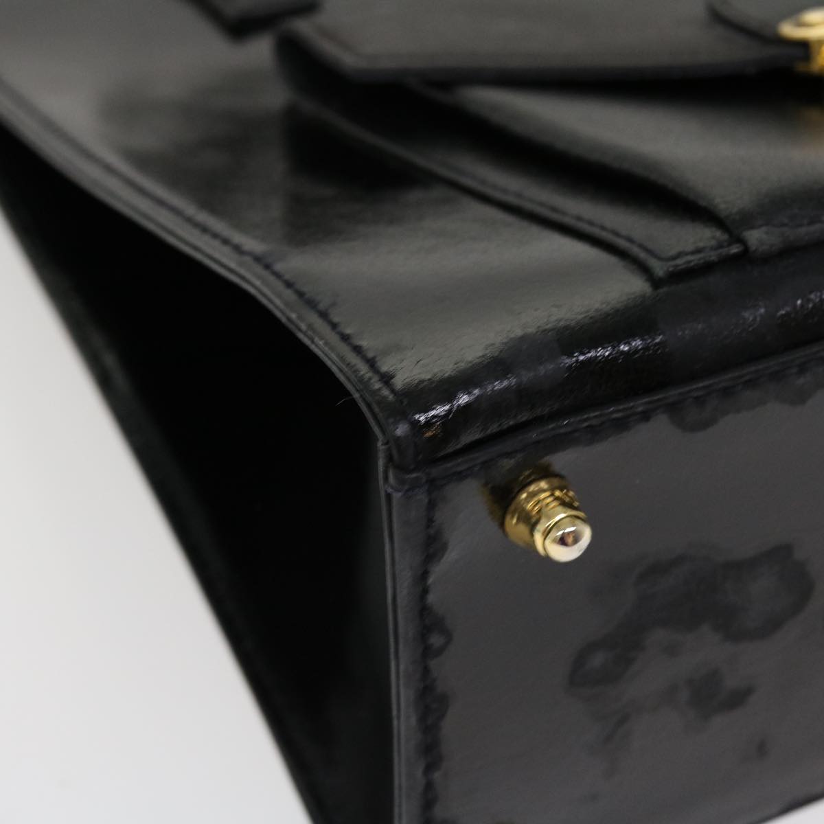 FENDI Hand Bag Leather 2way Black rd4371