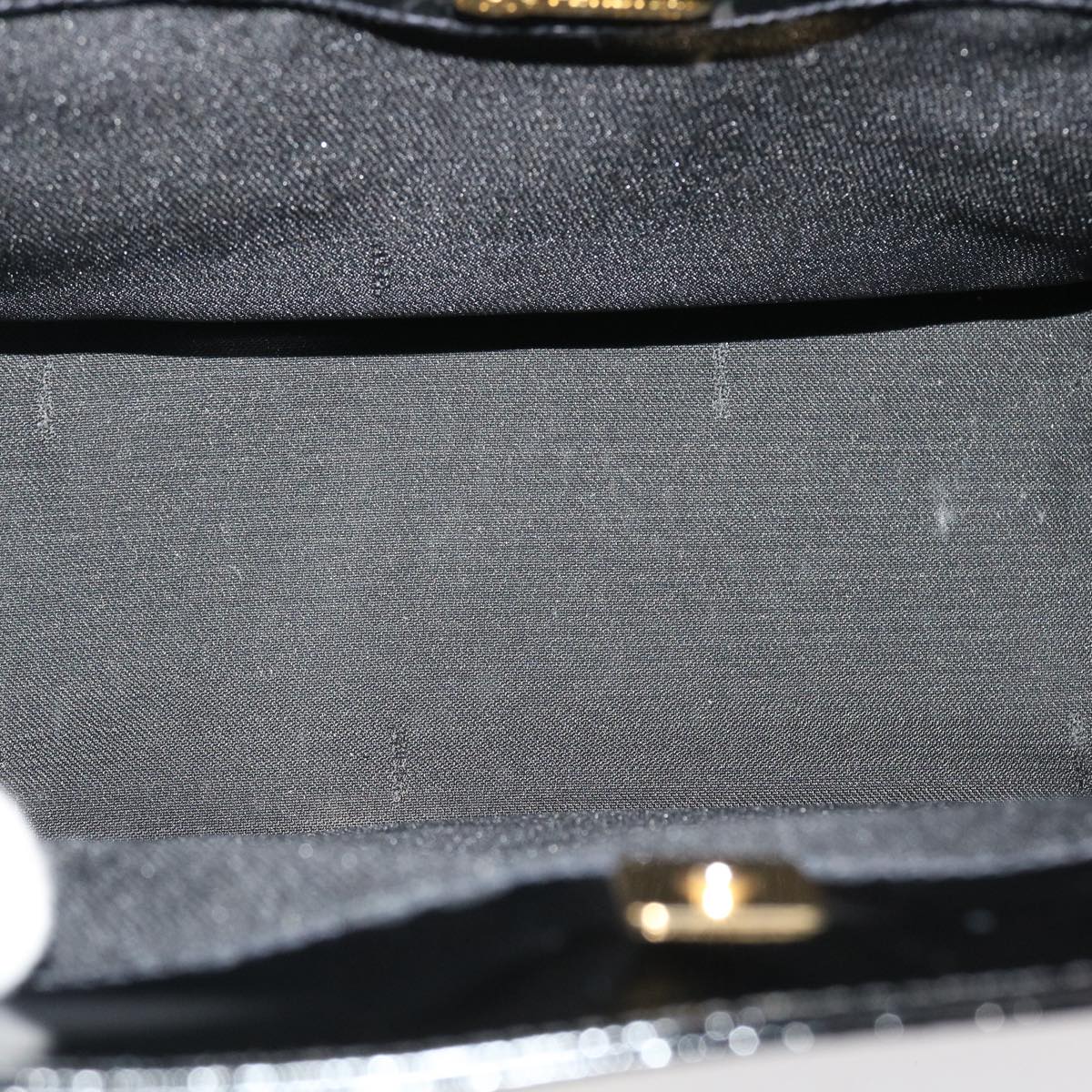 FENDI Hand Bag Leather 2way Black rd4371