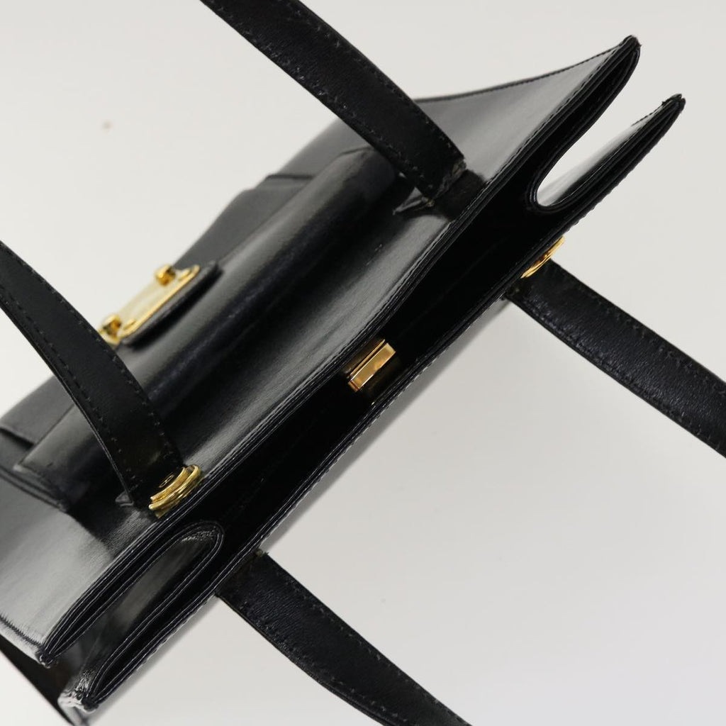 FENDI Hand Bag Leather 2way Black rd4371