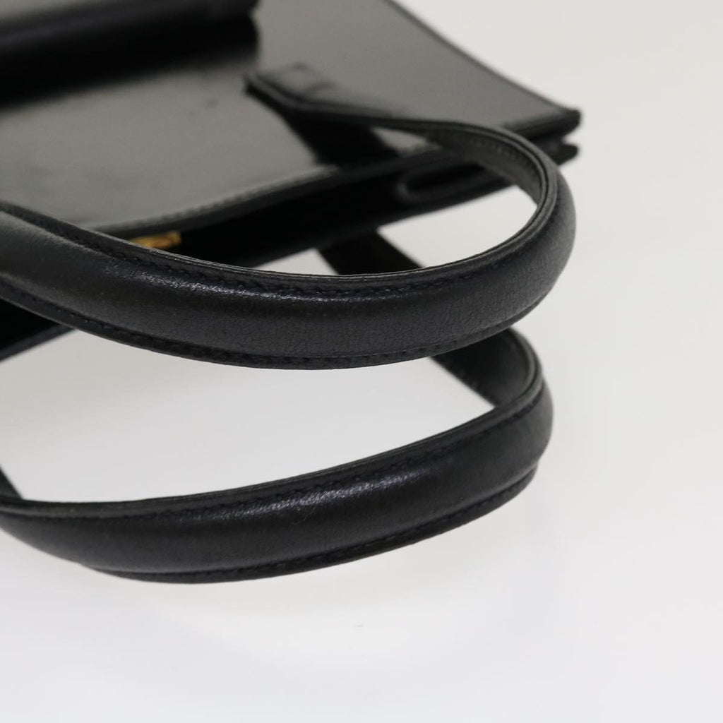 FENDI Hand Bag Leather 2way Black rd4371