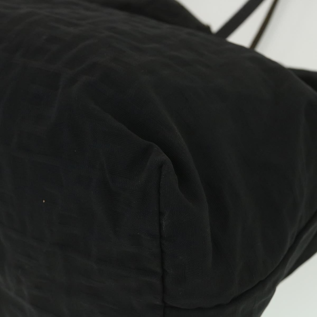 FENDI Zucca Canvas Tote Bag Nylon Black rd4391