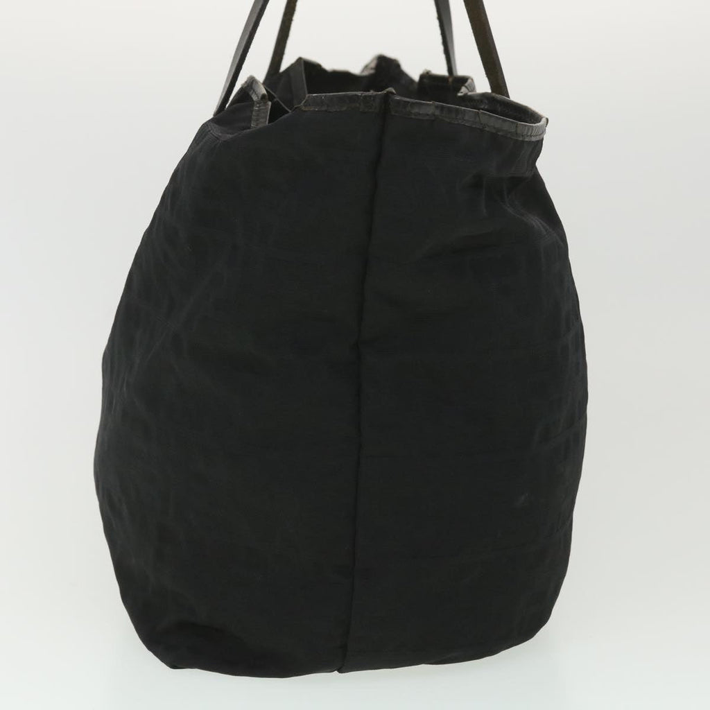 FENDI Zucca Canvas Tote Bag Nylon Black rd4391